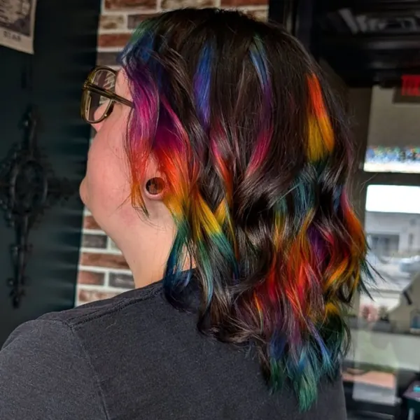 rainbow vivid color