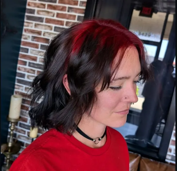 red and black color